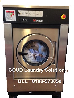 financiën in de rij gaan staan leerling IPSO wasmachine 17,5 kg - Goud Laundry Solutions